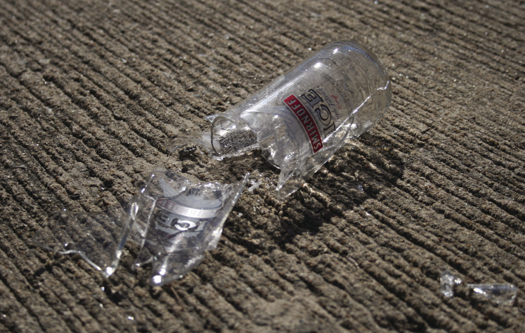 a broken bottle